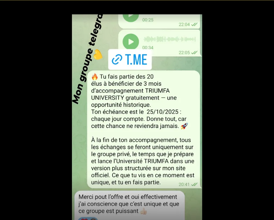 Retour d'un membre TRIUMFA